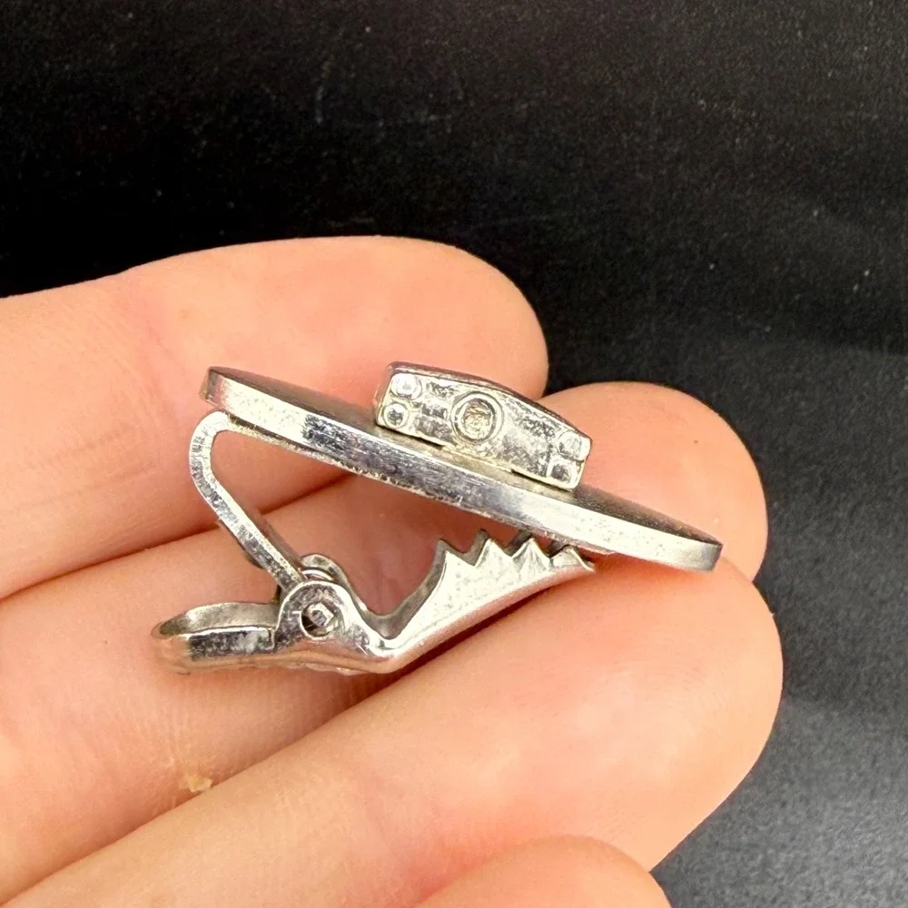 Vintage Master Lock‎  Tie Clip Silver Tone HLP NYC